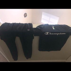 Champion sweat suit